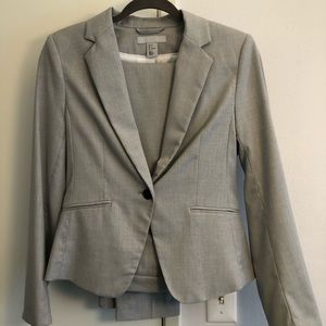 Women’s H&M Gray Slim Fit Suit Sz 6